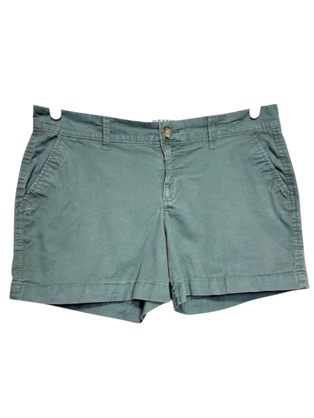 Old Navy Olive Green Cotton Chino Shorts Size 6 Coastal Casual